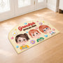 9110AUK2 3d printing effect personalised grandkids spoiled here custom shaped doormat for grannygrandad 9110adtyna