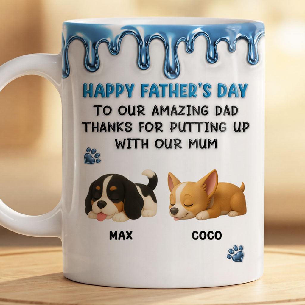 9124MUK2 3d printing effect personalised happy mother_s day to my amazing mum mug for dog mums 9124maysc