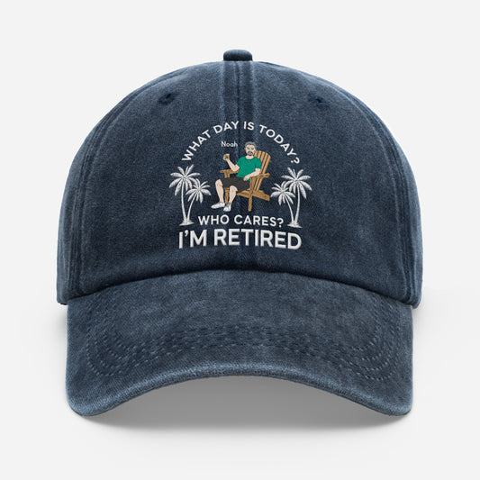 9138AUS1 im retired funny washed cotton cap personalized retirement gifts for himher 9138aj8q5b