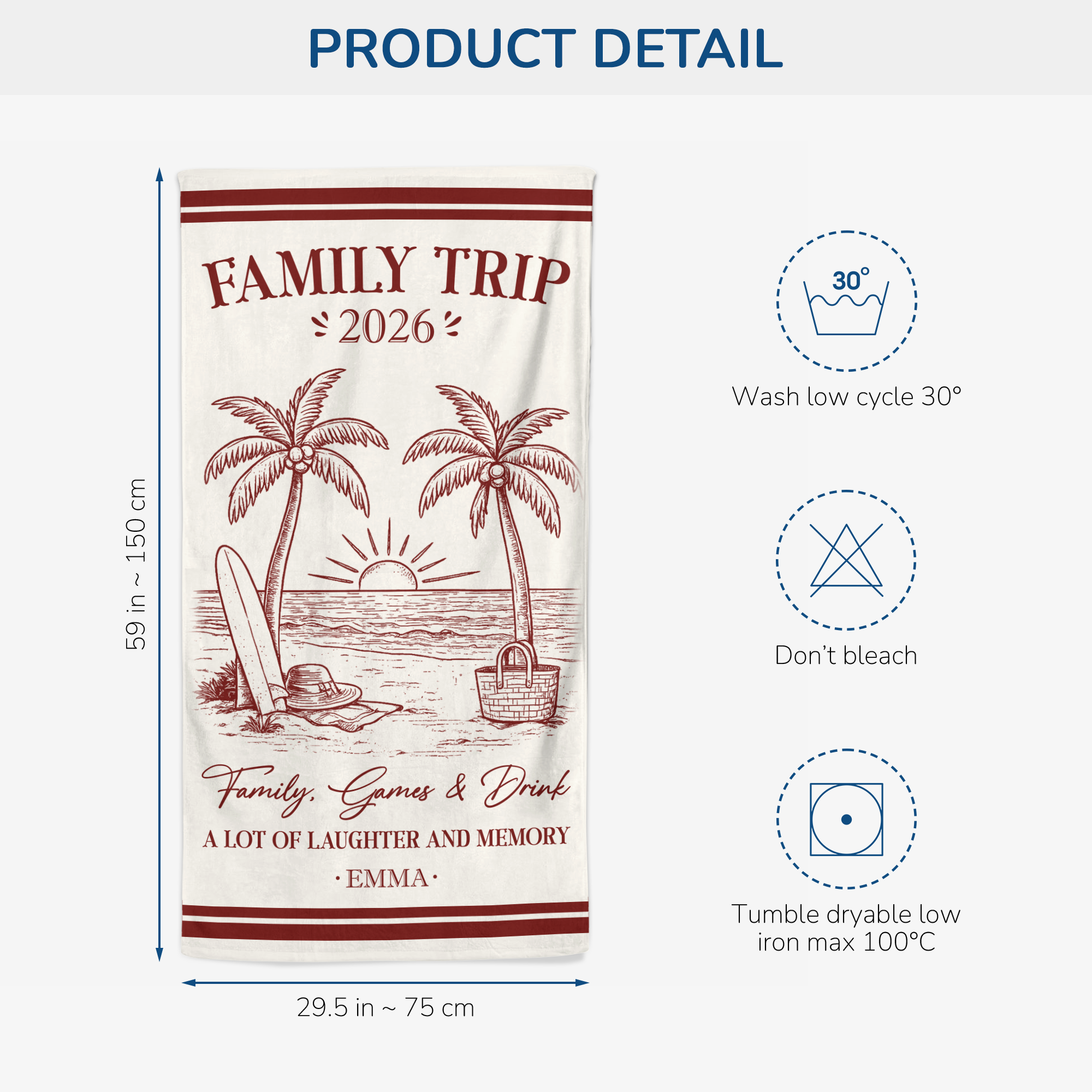 9140BUK3 personalised girls trip summer beach towel for friends 9140bscoi