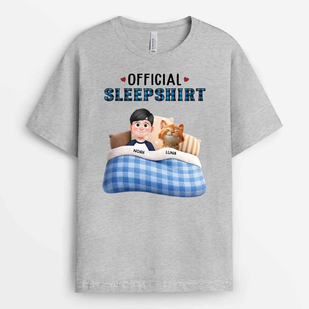 9171AUS2 3d printing effect official sleepshirt cat t shirt personalized gifts for cat lovers 9171a8h5d