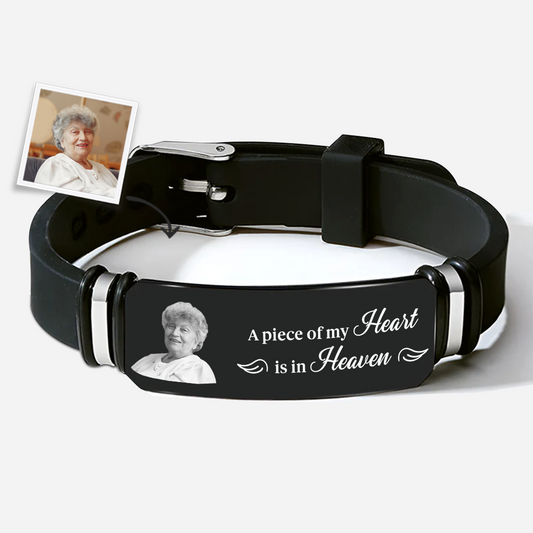 9187JUK1 personalised memorial a mothers hug lasts long ultrasound photo bracelet for mumdad 9187j3fca