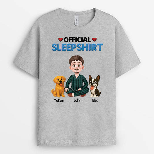 9191AUK1 personalised official sleepshirt dog t shirt with names for dog lovers 9191a3d5c