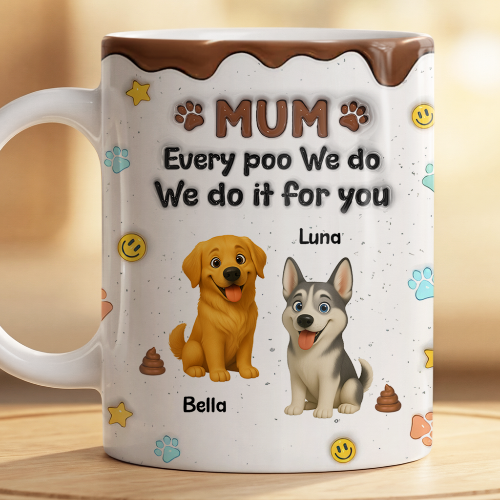 9202MUK2 3d printing effect personalised funny dog mug for dog dads 9202m8eac