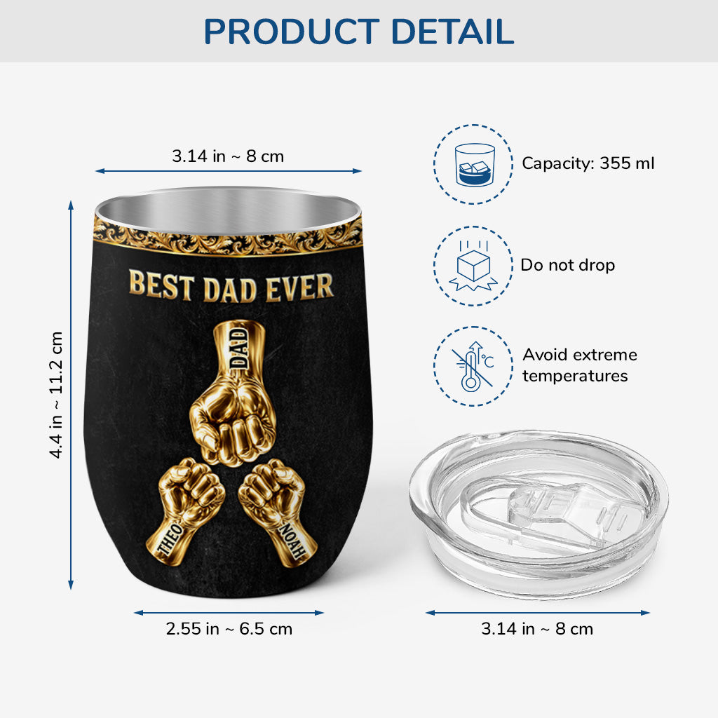 9204TUK3 3d printing effect personalised best dad ever tumbler 12oz for dadgrandad 9204tnqmb_998939ab 9794 4602 9fc7 8d19151f7a1e