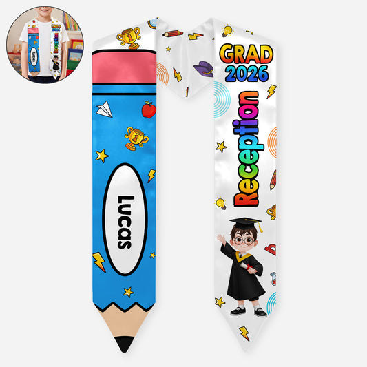 9207AUK1 personalised 2026 grad kindergarten graduation stole for kids 9207ab6fgk_77e10a6f ea61 4fa4 96fe b7d7753a3cc7