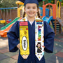 9207AUK2 personalised 2026 grad kindergarten graduation stole for kids 9207ab6fgk_9bcb4aa4 f5c7 4107 b117 8f1d010701c3