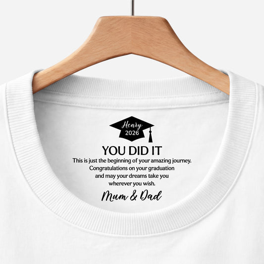 9214AUK1 personalised you did it inside graduation neck print t shirt for herhim 9214aa6dnb