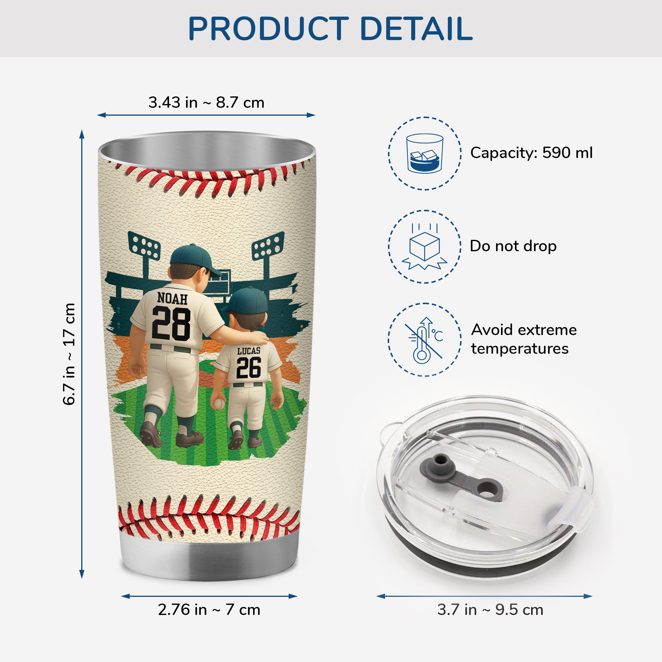 9230TUK3 3d printing effect personalised i caught the best dad baseball tumbler 20oz for dadgrandad 9230tndbb