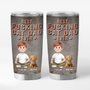9249TUK1 3d printing effect personalised best cat dad ever tumbler 20oz for cat owners  9249tte1d