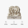 9250AUK4 3d printing effect personalised first fathers day acrylic plaque for new dadmum 9250artekb