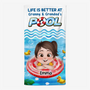 9264BUK1 personalised life is better at pool beach towel for kids 9264bccbk