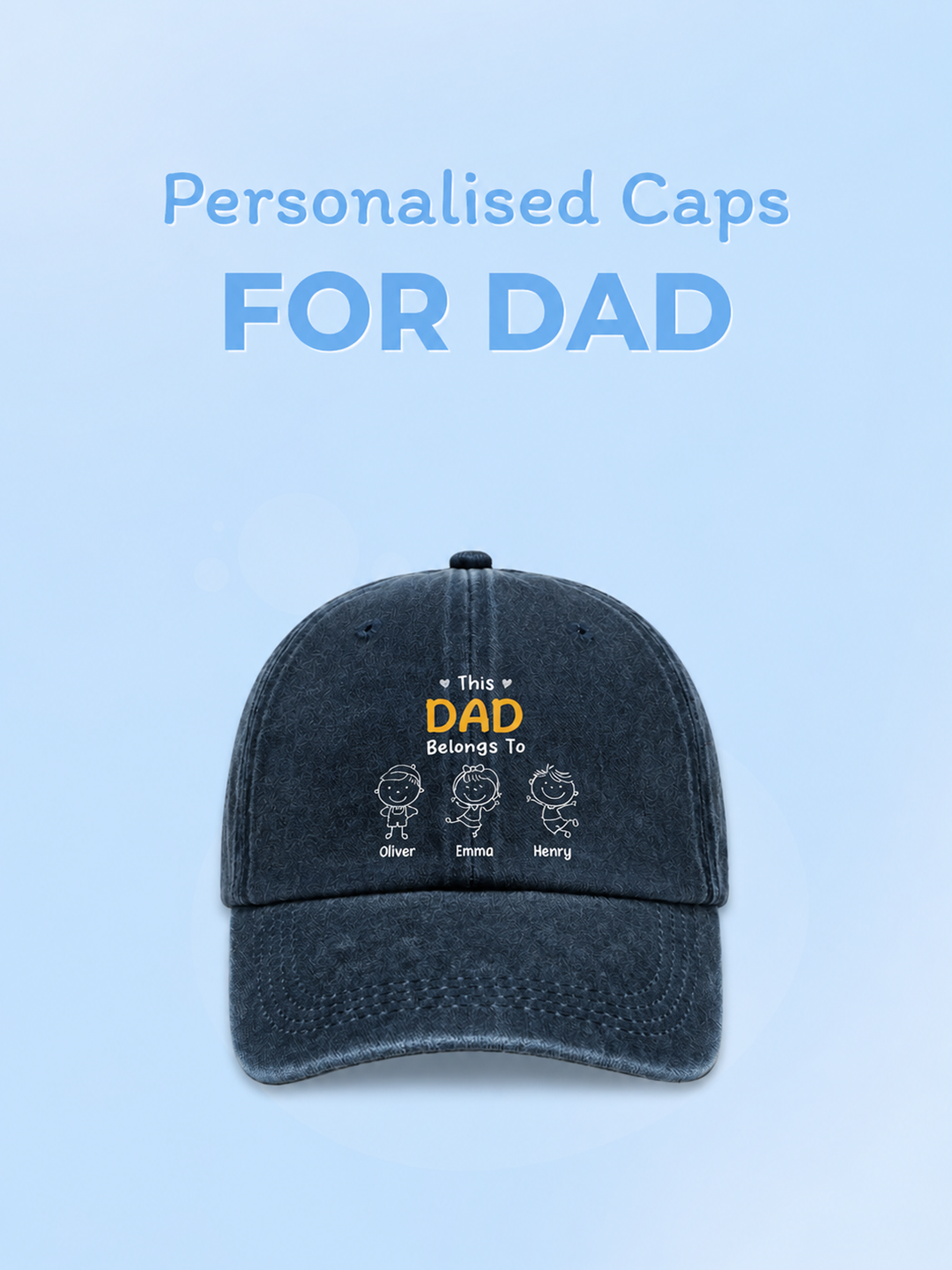 Custom Chic UK Personalised caps for Dad_dc242e49 8693 4ea5 ba18 2aed6d939b93
