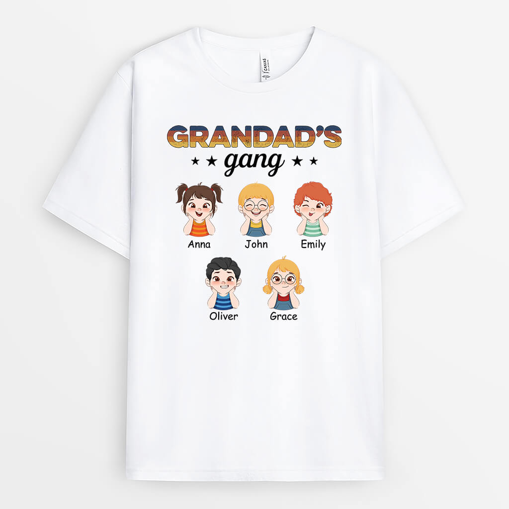 Personalised Best Daddy's Gang T-Shirt