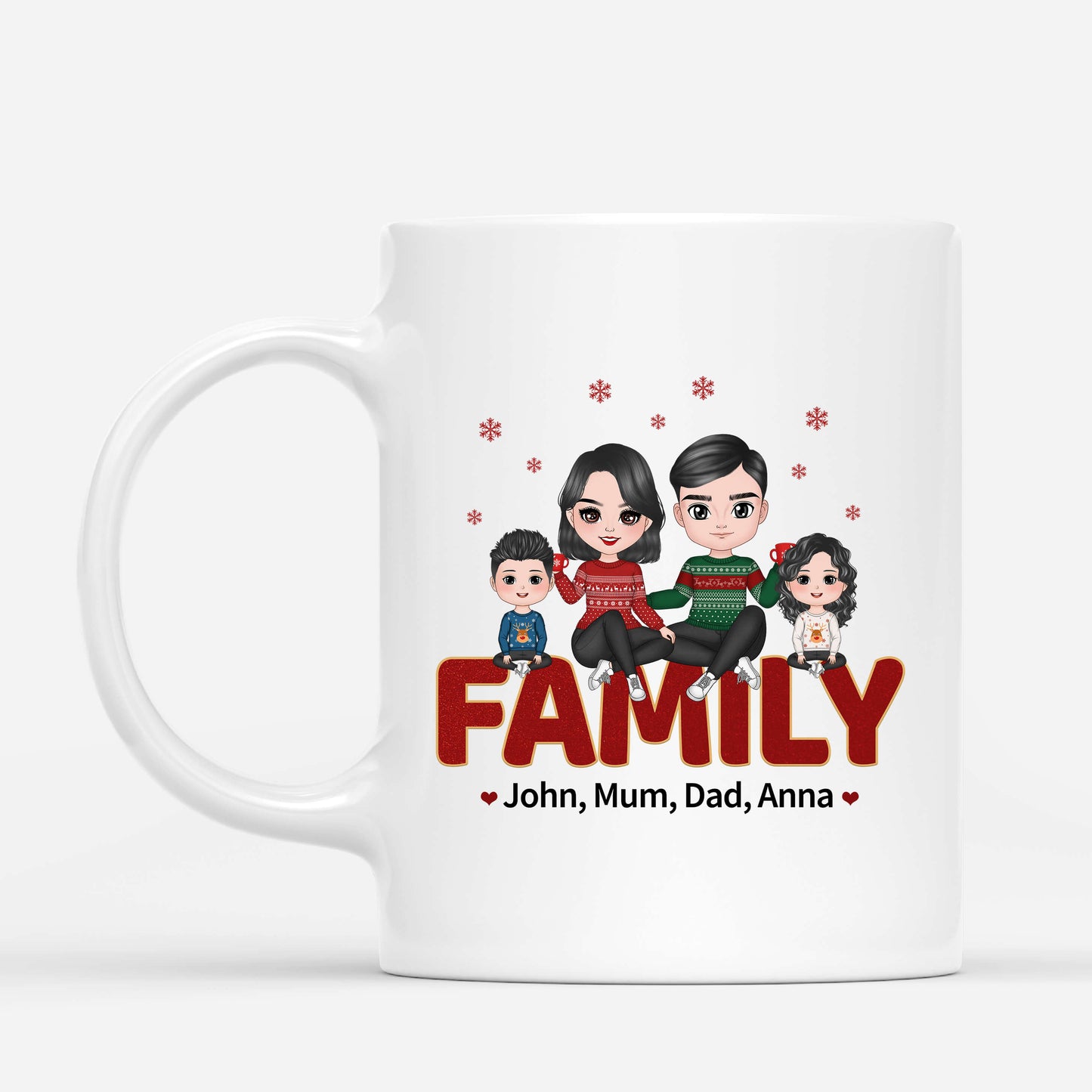 Family - Personalised Gifts | Mugs for Mum/Dad Christmas