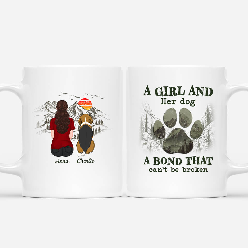 Personalised Just A Girl/Boy and Her/His Dog  Mug