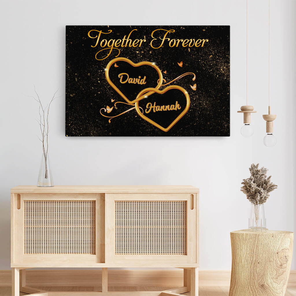 Personalised Together Foever Canvas