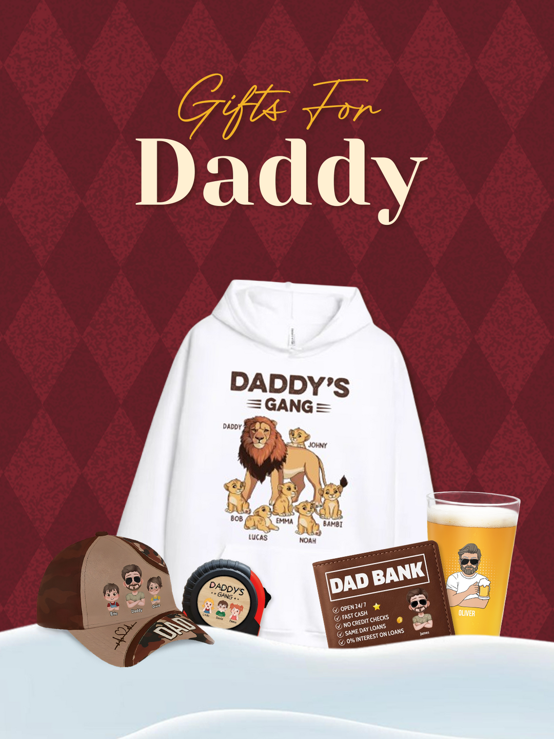 custom chic gifts for daddy