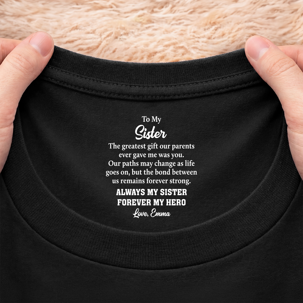 personalised forever my hero inner neck print t shirt for brothersister 9255aacfpb