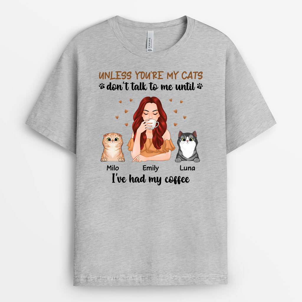 Personalised Unless You Are My Cat T-Shirt