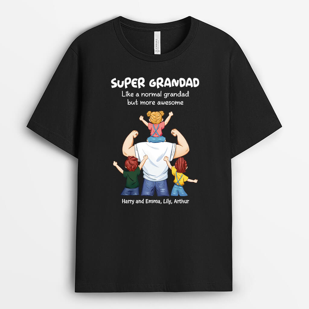 Personalised Super Papa T-Shirt