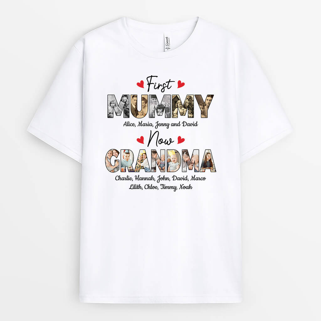 Personalised First Mummy Now Grandma T-Shirt