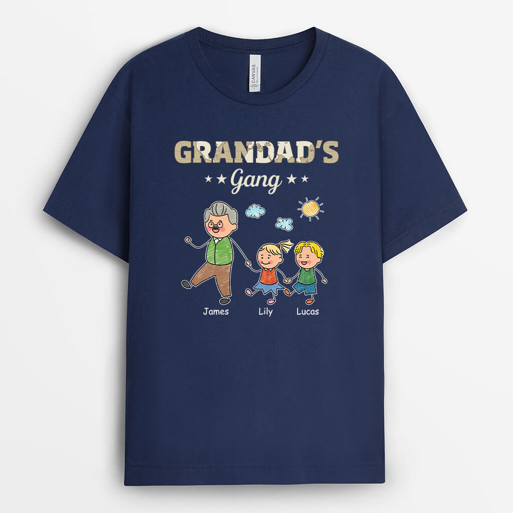 Personalised Happy Grandad's Gang T-Shirt