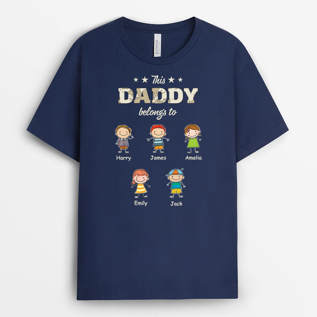 Personalised This Grandad Belongs to T-Shirt