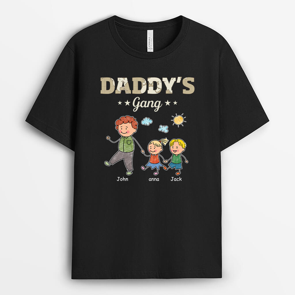 Personalised Happy Grandad's Gang T-Shirt