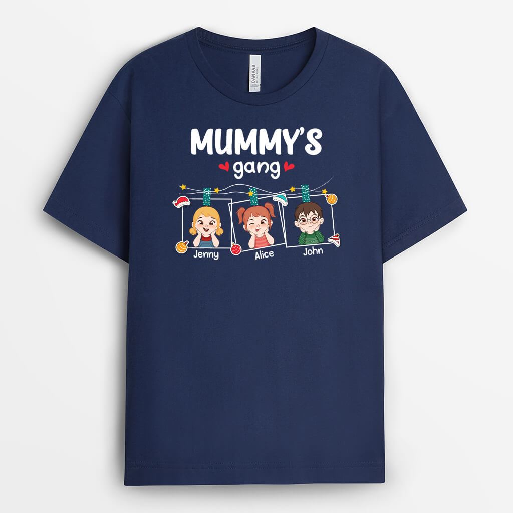 Personalised Christmas Grandma's Gang T-Shirt