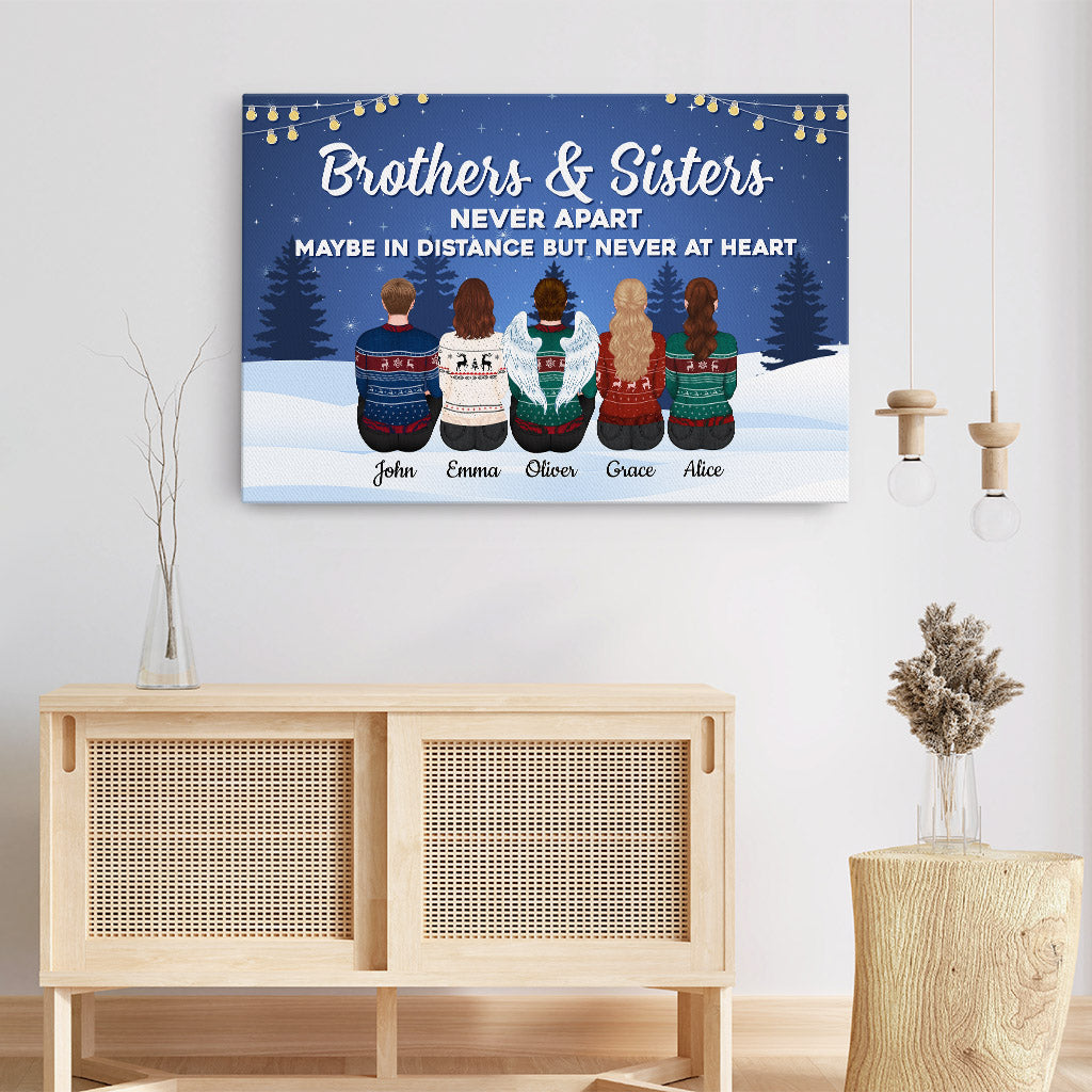 Personalised Love Between Brothers And Sister Canvas