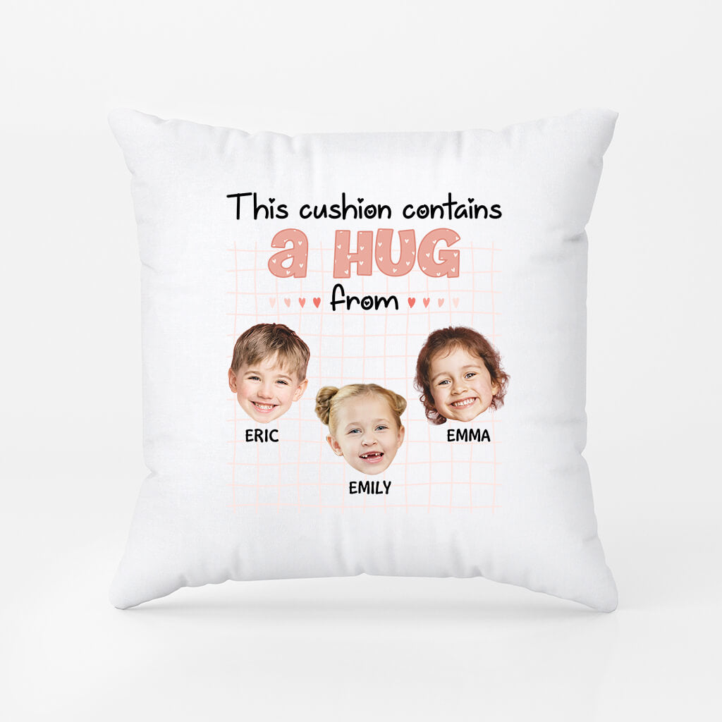 Personalised This Cushion Contain A Hug For Grandad