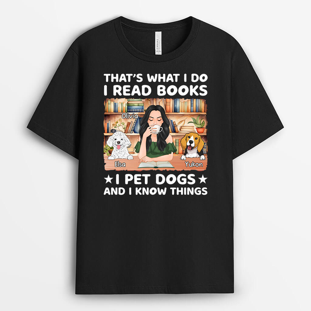 Personalised That's What I Do I Read Book T-Shirt