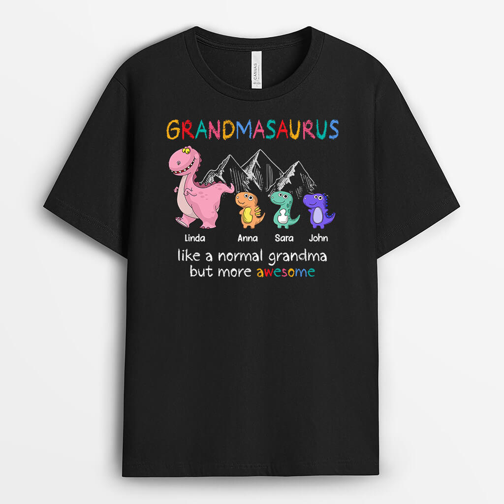 Personalised Best Mummysaurus/ Grandmasaurus T-Shirt