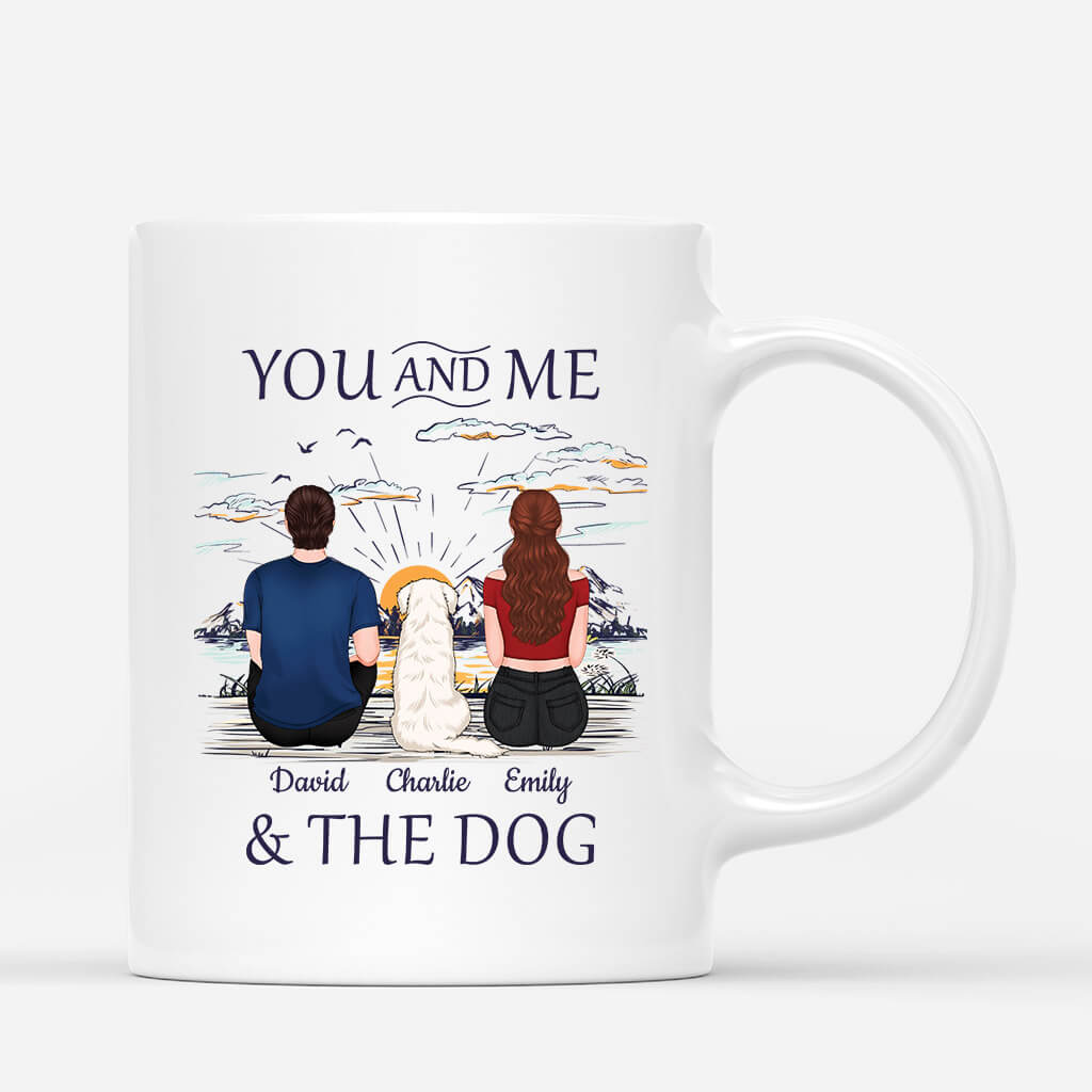 Personalised You and Me & The Dog Mug