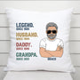 0004P108BUK1 Personalised Pillow gifts Man Grandpa Dad Text