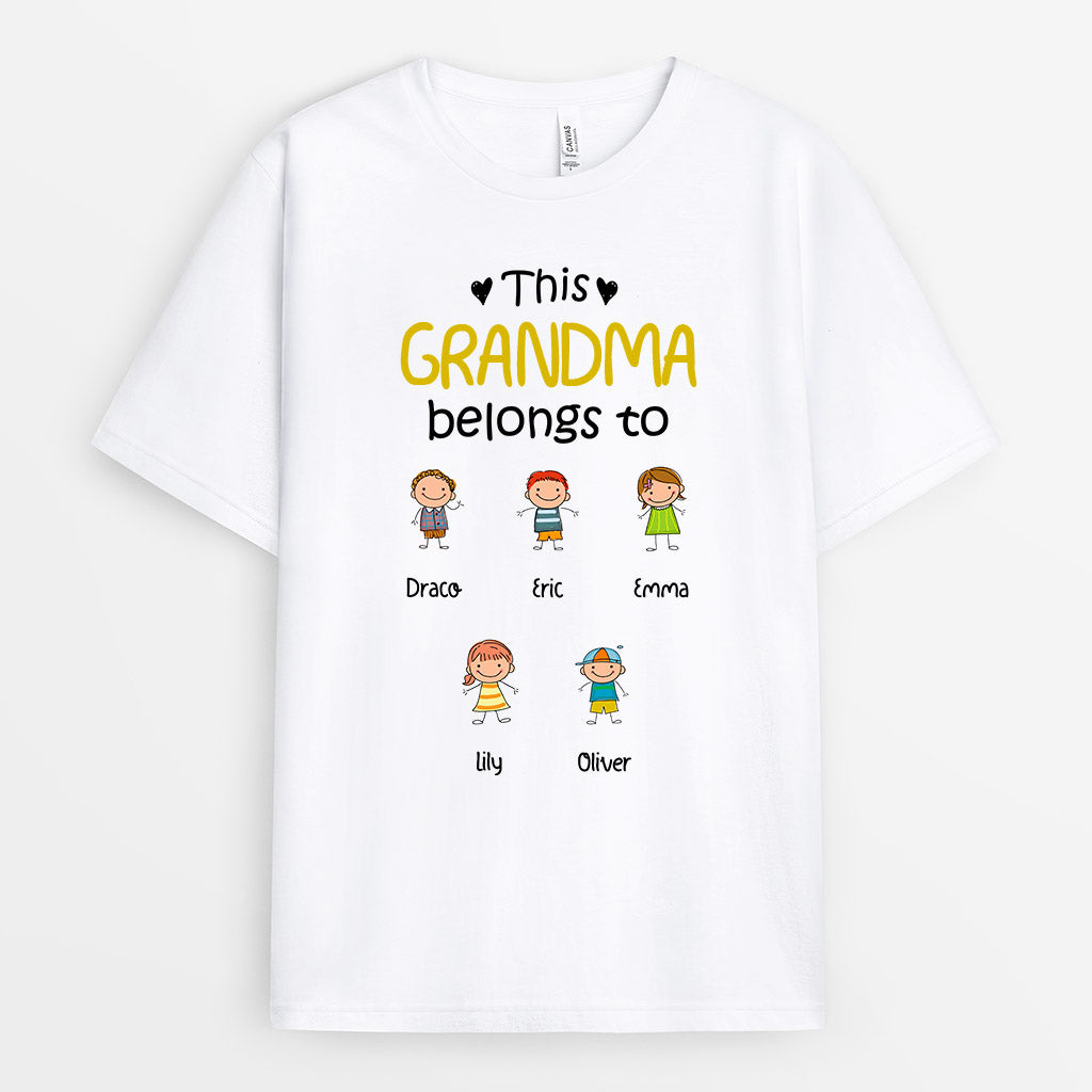 This Grandma Belongs To - Personalised Gifts | T-shirts for Grandma/Mom