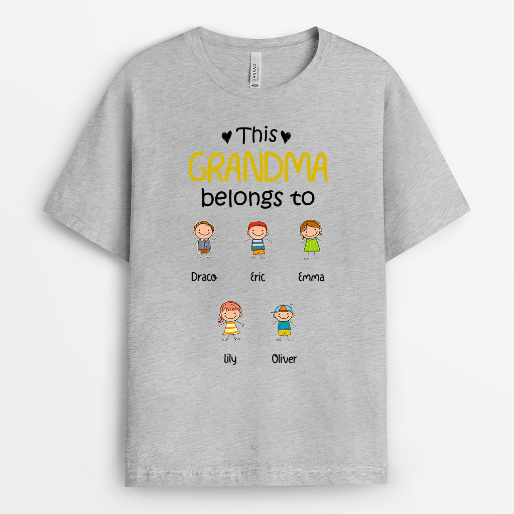 This Grandma Belongs To - Personalised Gifts | T-shirts for Grandma/Mom