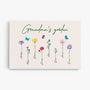 0065C240AUK1 Customised Canvas gifts Flower Grandma Mom