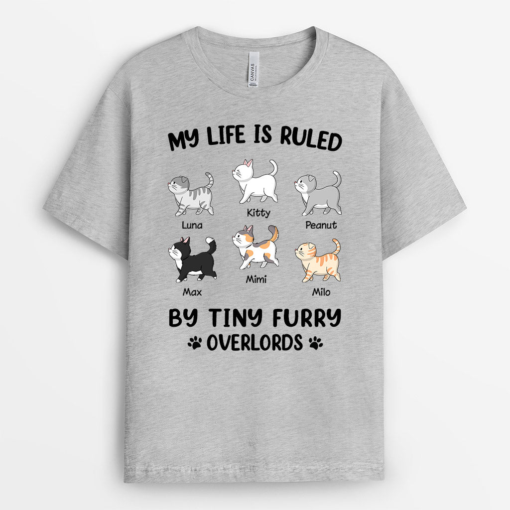 My Life Is Ruled By Cats Personalised Gifts T shirts for Cat Lovers