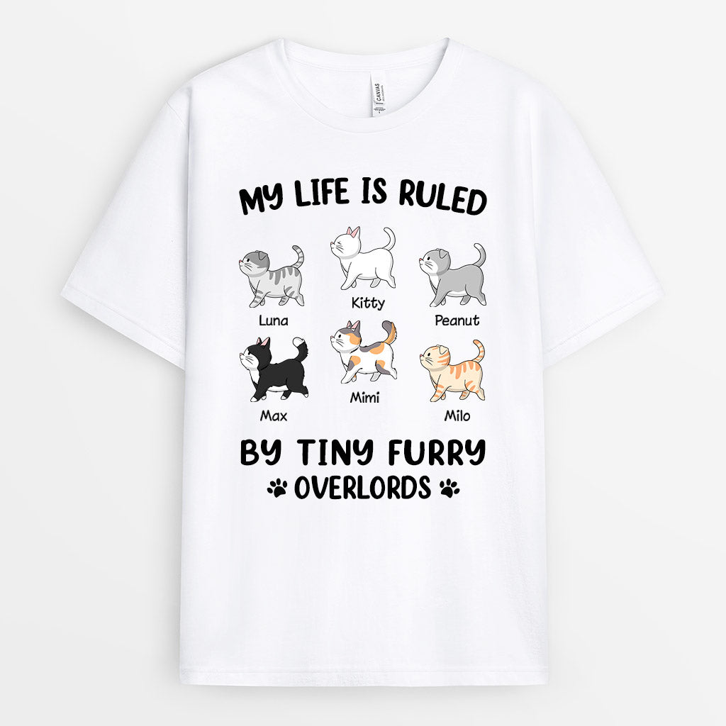 My Life Is Ruled By Cats - Personalised Gifts | T-shirts for Cat Lovers