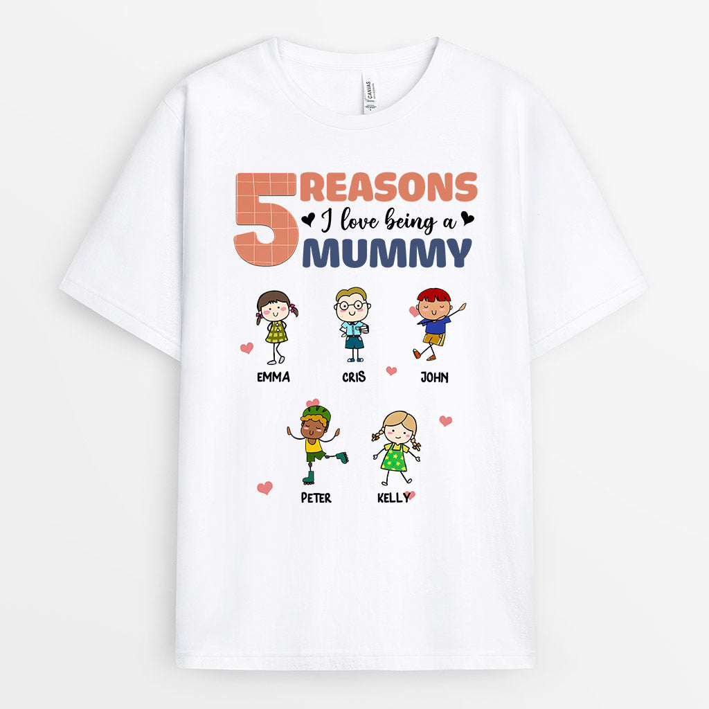 0163AUK1 Personalised T shirts gifts Kid Grandma Mom