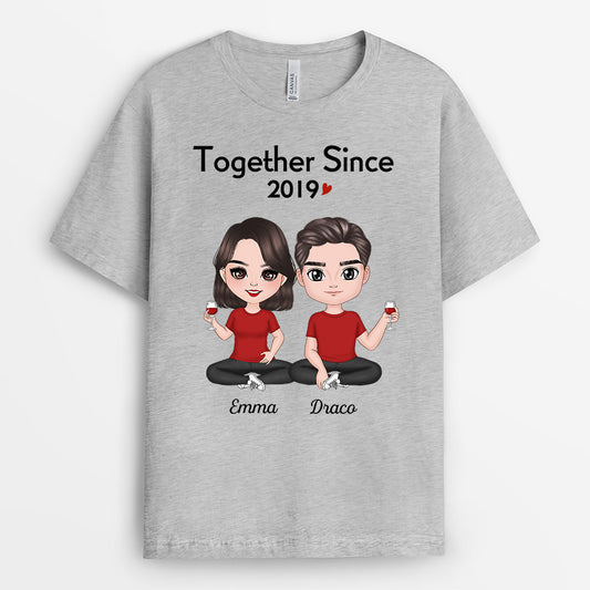 0176AUK2 Personalised T shirts Gifts Lovers Couples Lovers