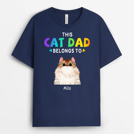 0234A220CUK2 Customised T shirts presents Cat Lovers Text