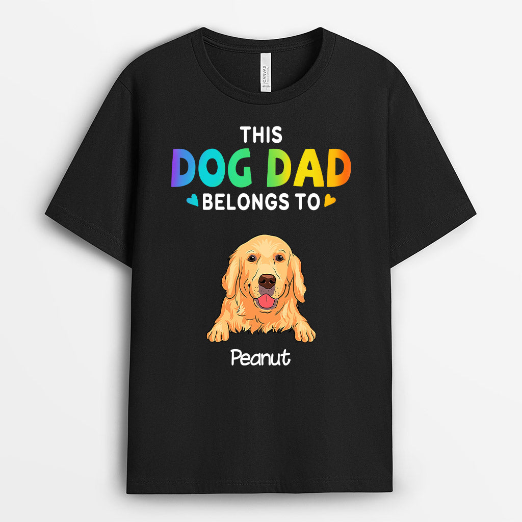 This Dog Dad Belongs To - Personalised Gifts | T-shirts for Dog Lovers