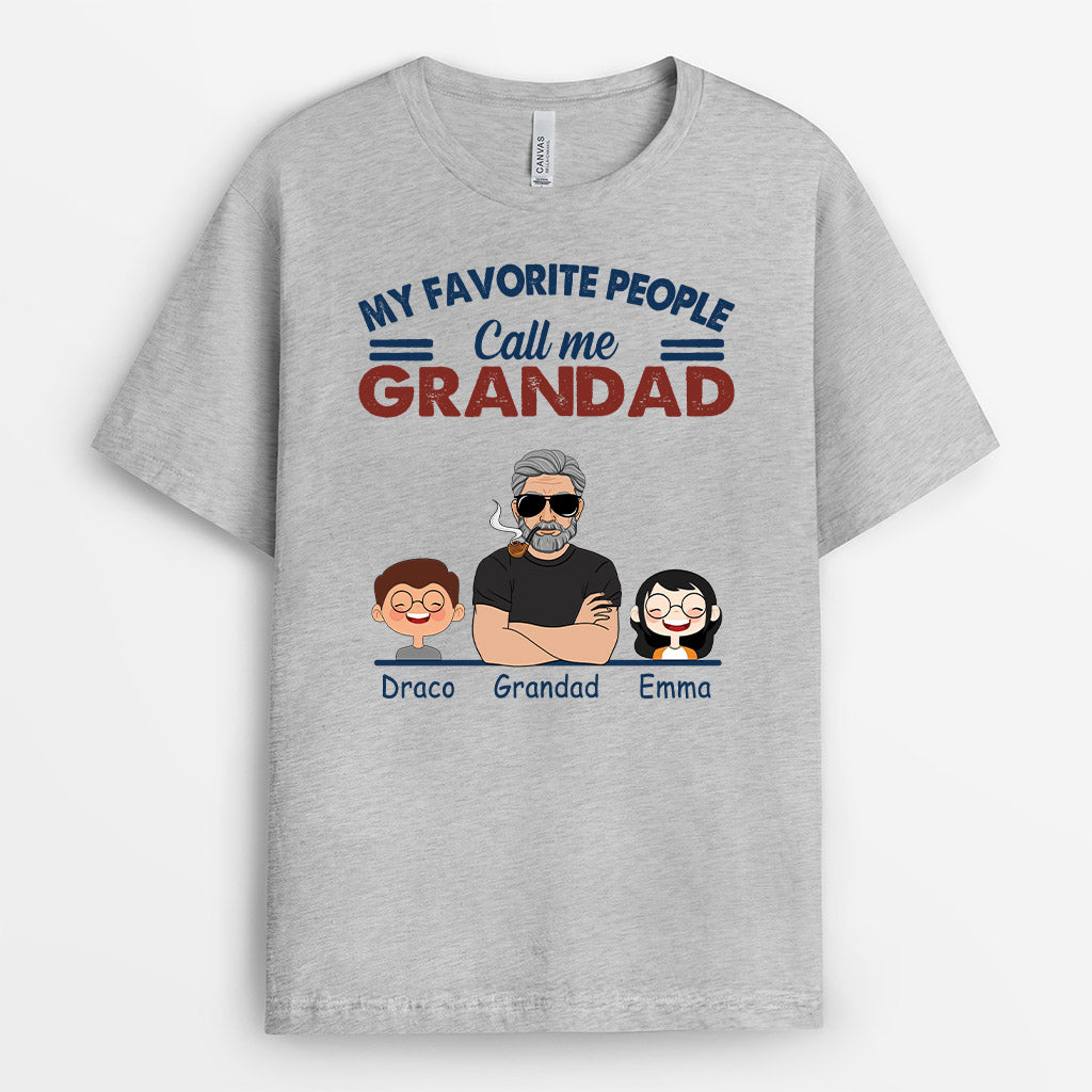 0255A147BUK2 Customised T shirts presents Man Grandpa Dad Dog