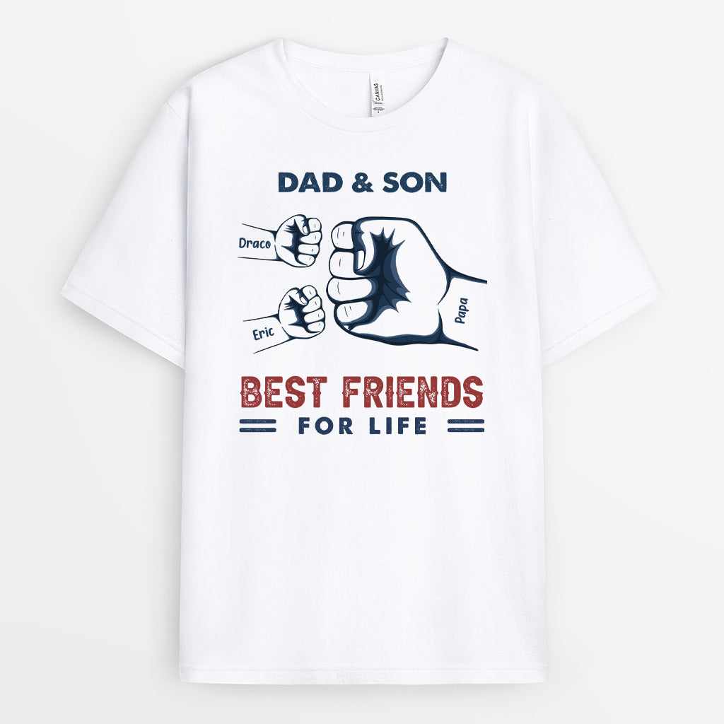 Grandpa Grandson Dad Son Best Friends - Personalised Gifts | T-shirts for Grandpa/Dad