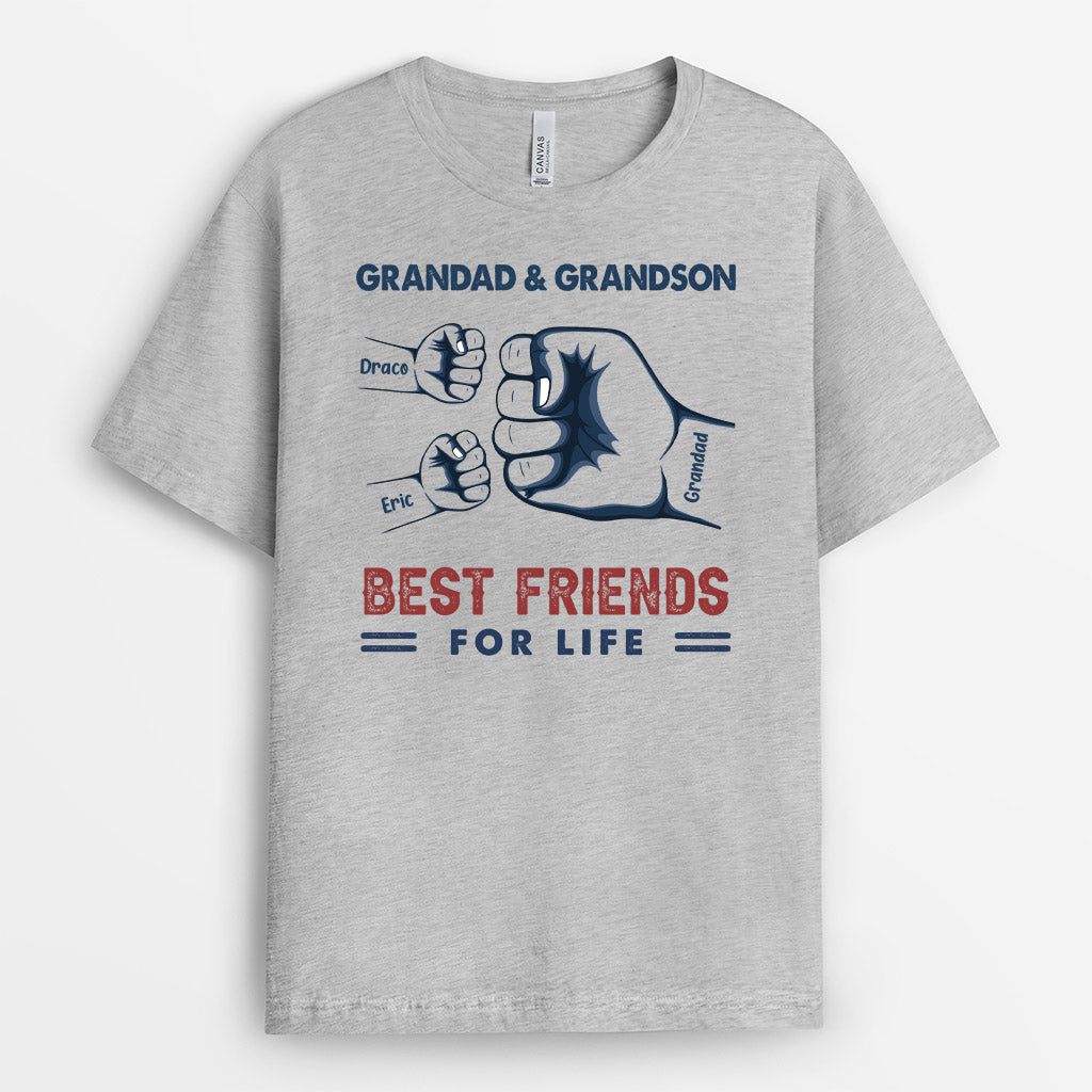 0293A148BUK2 Personalised T shirts gifts Fist Grandpa Dad