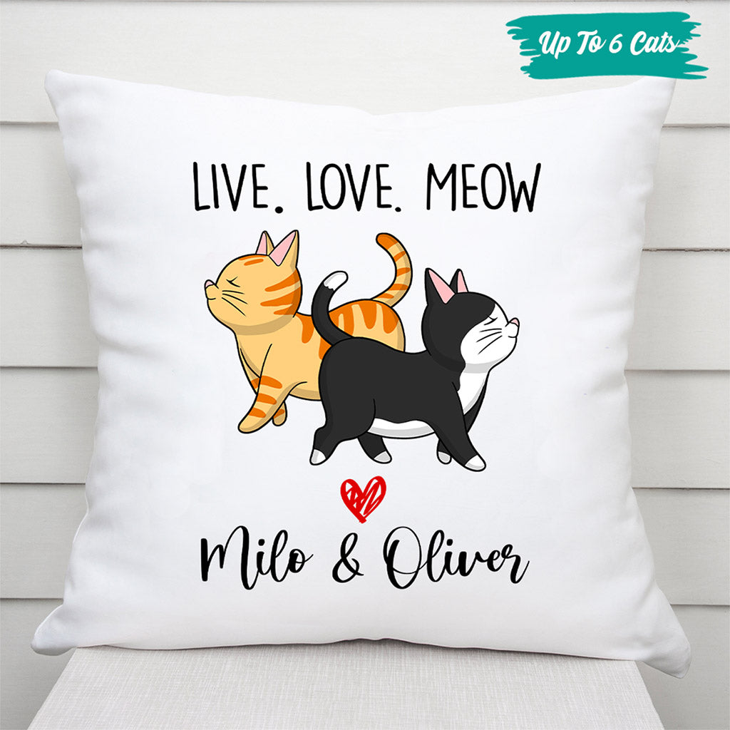 Double Trouble Walking Cat - Personalised Gifts | Pillow for Cat Lovers