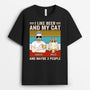 0305A908DUK1 Personalised T shirts gifts Man Grandpa Dad Cat